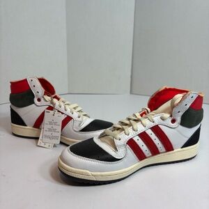 Adidas Top Ten RB High Sneakers White Red Black Men’s 9.5